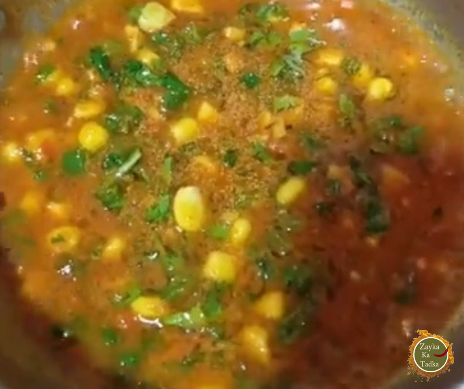 Lahsuni Corn Ki Sabji Recipe