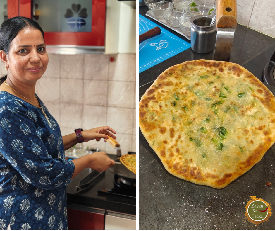 Cheese Chilli Paratha Recipe