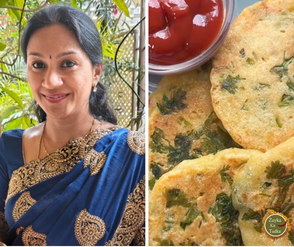 Sooji Paneer Pancakes - Tiffin Recipe