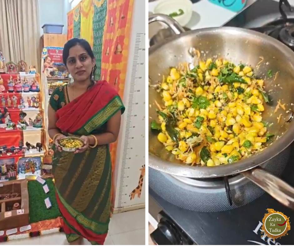 Sweet Corn Sundal Recipe