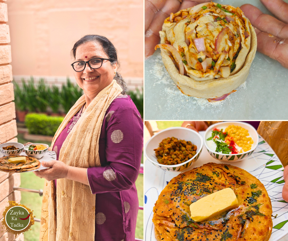 Amritsari Lachha Pyaz Paratha Recipe