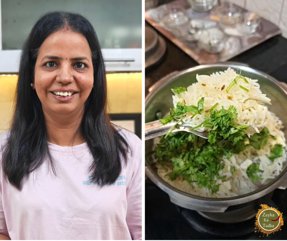 Onion Paneer Rice In Pressure Cooker
