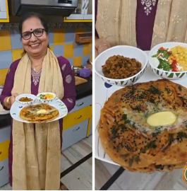 Amritsari Lachha Pyaz Paratha Recipe