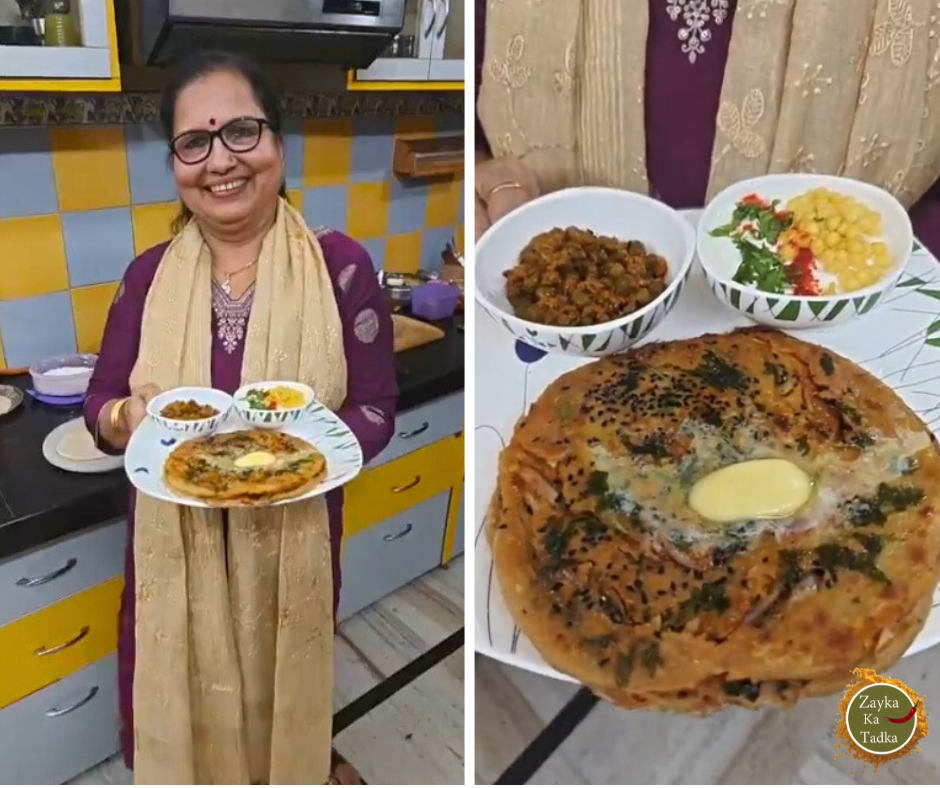 Amritsari Lachha Pyaz Paratha Recipe