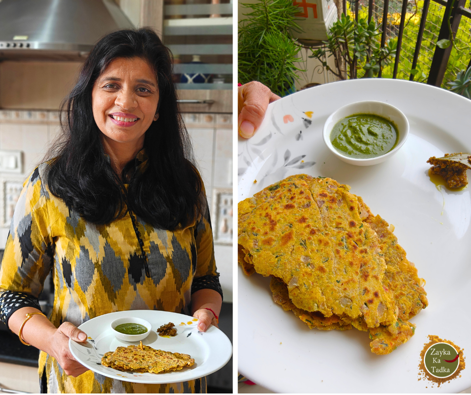 Besan Pyaz Ka Paratha | Besan Ka Paratha Recipe