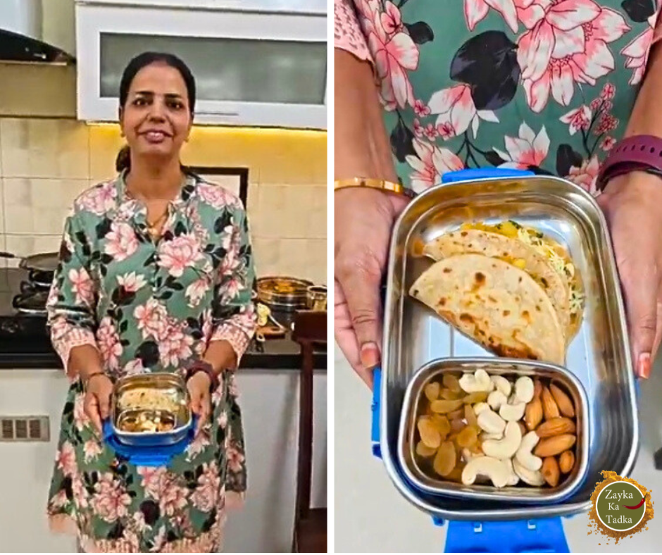 Chhole Cheese Roti Wrap Recipe