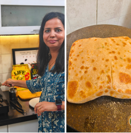 Chilli Cheese Paratha Recipe