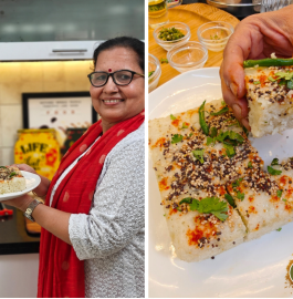 Instant Poha Dhokla Recipe