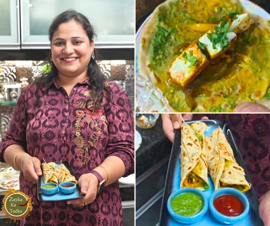 Paneer Kathi Rolls Recipe