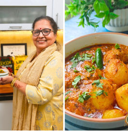 Restaurant Style Shahi Dum Aloo | Dum Aloo In Pressure Cooker Recipe