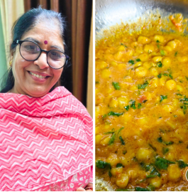 Malai Sweet Corn Curry | Malai Sweet Corn Ki Sabji Without Onion Garlic Recipe