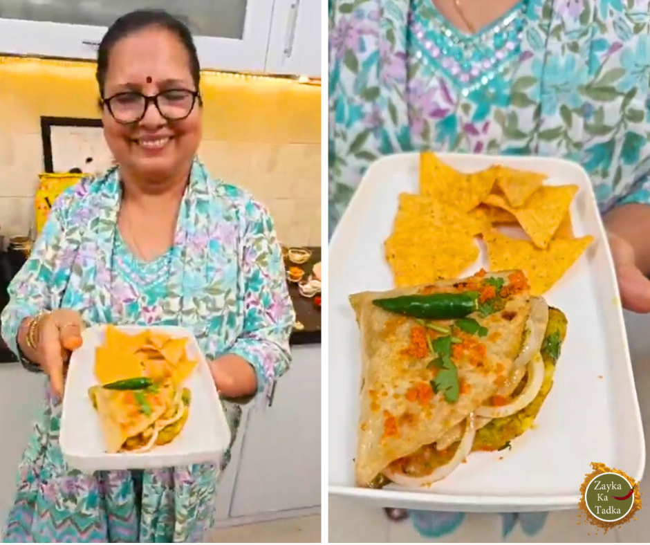 Cheese Vada Pav Wrap Recipe