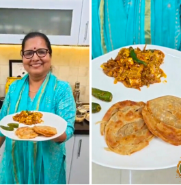 Achari Paneer With Lachha Paratha Recipe