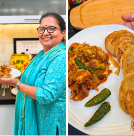 Achari Paneer With Lachha Paratha Recipe